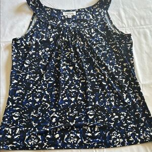Calvin Klein Black Pleated Tank Top